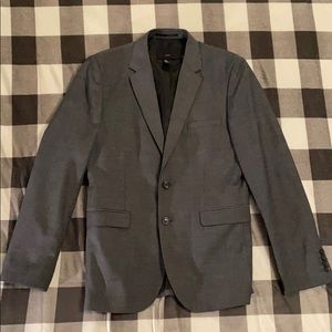 3 piece gray suit
